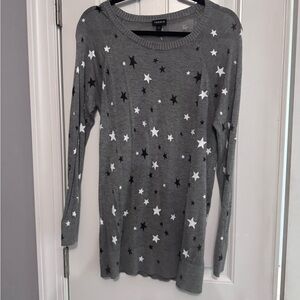 Torrid Gray Star Sweater